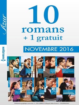 cover image of 10 romans Azur + 1 gratuit (n°3765 à 3774--Novembre 2016)